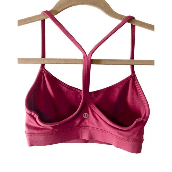 LULULEMON ATHLETICA Flow Y Bra 'Nulu In Vintage Rose Size 4 - Picture 4 of 4